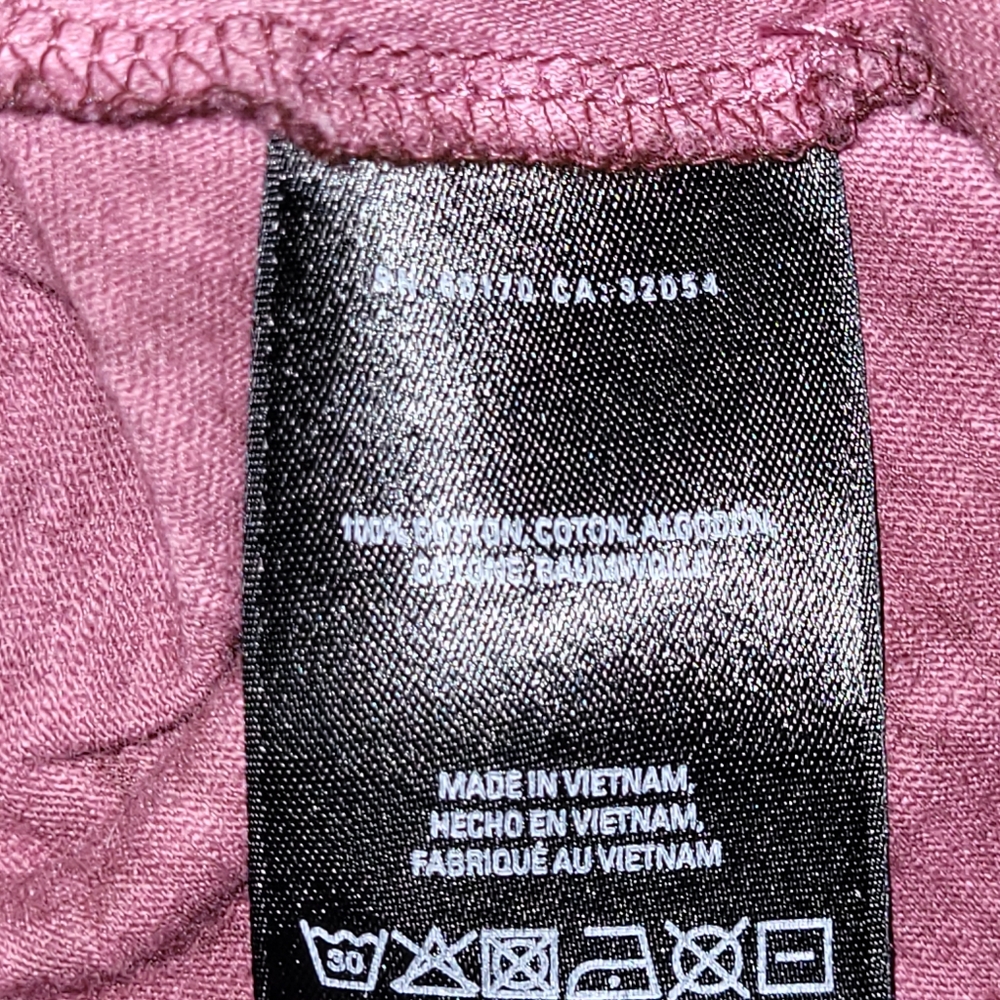 Anthropologie Akemi + Kim  Women's Purple Peplum Cotton 3/4 Sleeve Top Size XL - Picture 6 of 9